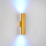 Modern Cylindrical LED 2-Light Wall Sconce Lasson Living