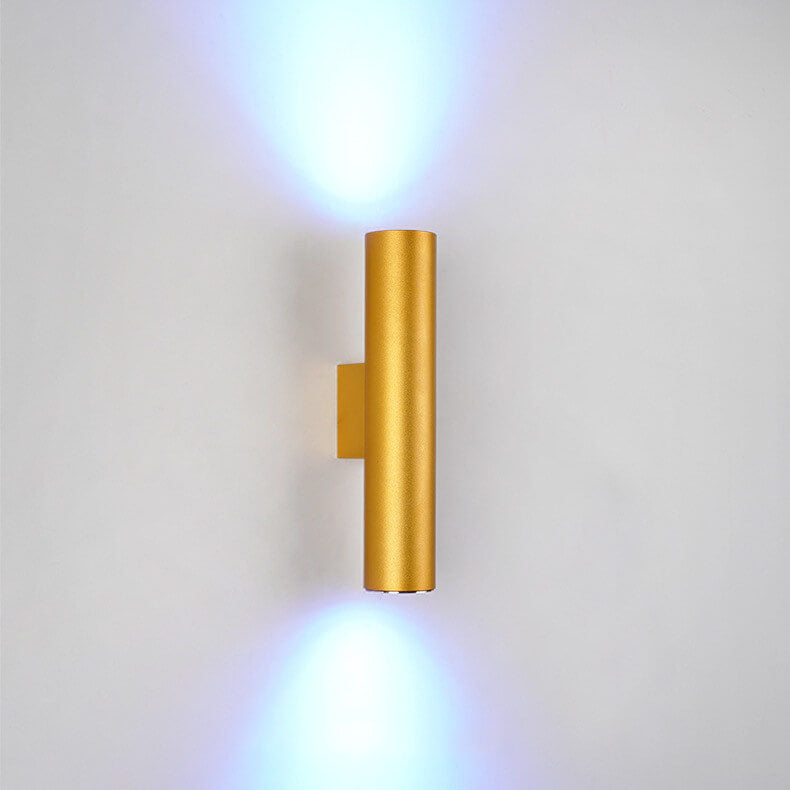 Modern Cylindrical LED 2-Light Wall Sconce Lasson Living