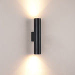 Modern Cylindrical LED 2-Light Wall Sconce Lasson Living