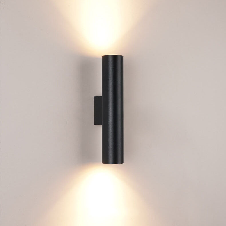 Modern Cylindrical LED 2-Light Wall Sconce Lasson Living