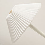 Scandinavian Brass Pleated Fabric Cone Table Light | 1-Light Lasson Living