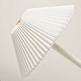 Scandinavian Brass Pleated Fabric Cone Table Light | 1-Light Lasson Living