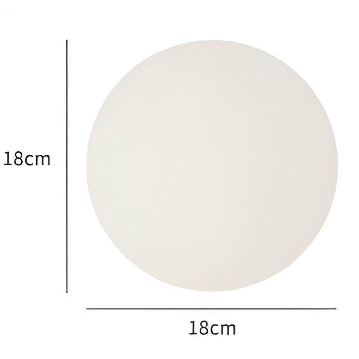 Minimalist Round Glass Wall Sconce LED 1-Light Lasson Living