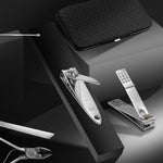 19 In 1 Stainless Steel Manicure Set Nail Clipper Kit With Leather Case - Image 3