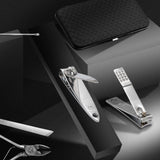 19 In 1 Stainless Steel Manicure Set Nail Clipper Kit With Leather Case - Image 3