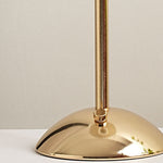 Scandinavian Brass Pleated Fabric Cone Table Light | 1-Light Lasson Living