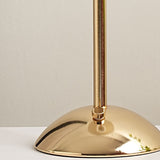 Scandinavian Brass Pleated Fabric Cone Table Light | 1-Light Lasson Living