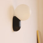 Modern Glass Globe Wall Light | 1-Light Lasson Living