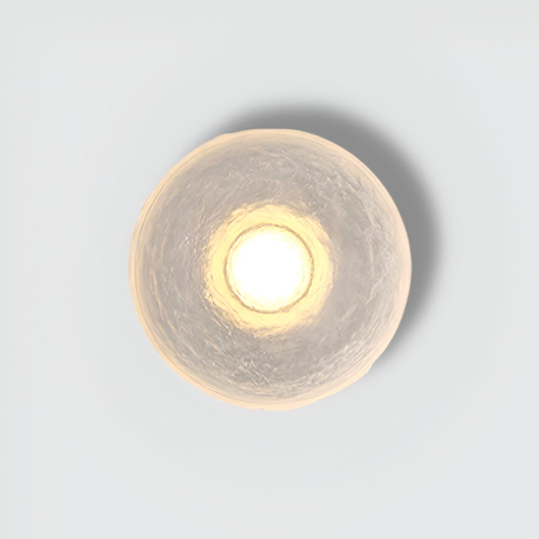 Modern Minimalist Resin Round Wall Sconce LED 1-Light Lasson Living