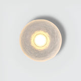 Modern Minimalist Resin Round Wall Sconce LED 1-Light Lasson Living