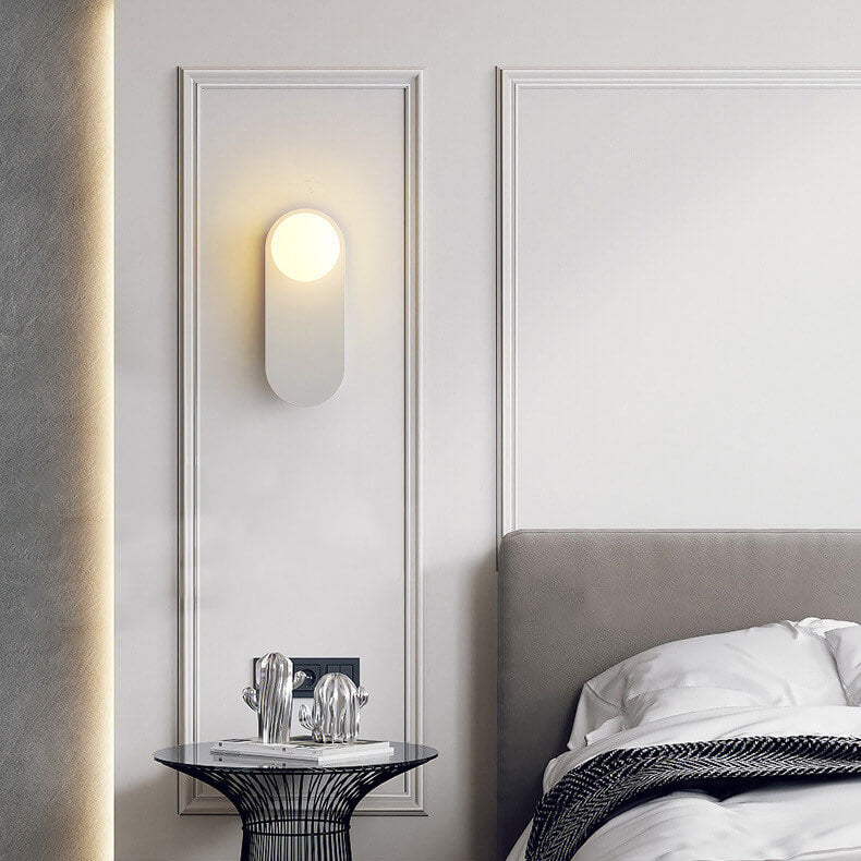Nordic Minimalist Glass Globe Wall Sconce Light 1-light Lasson Living