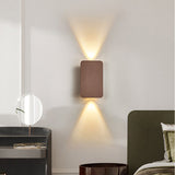 Nordic Minimalist Glass Rectangular LED Wall Sconce Light 2-light Lasson Living