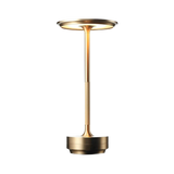 Modern Brass Cone LED Rechargeable Table Lamp 1-Light Lasson Living