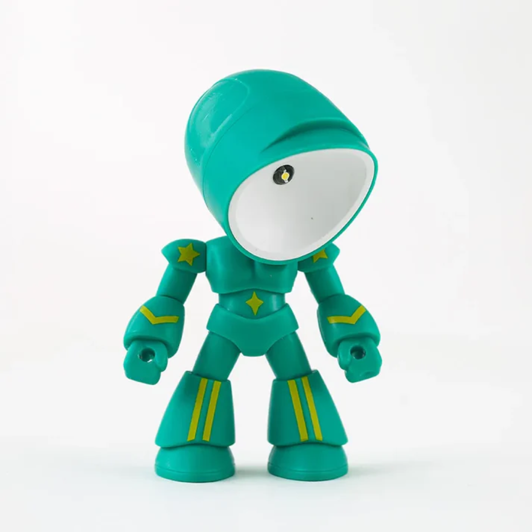 Modern Robot-Inspired LED Table Lamp 1-Light Lasson Living