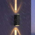 Modern Rectangular LED Outdoor Wall Sconce Light 1-light Ip65 Lasson Living