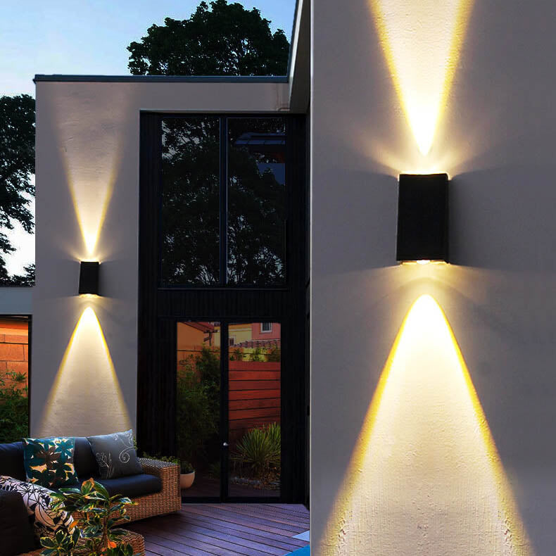 Modern Solar LED Up and Down Wall Light | 1-Light Lasson Living