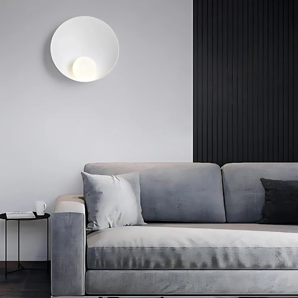 Modern Japandi Resin Bowl Wall Sconce G9 1-Light Lasson Living