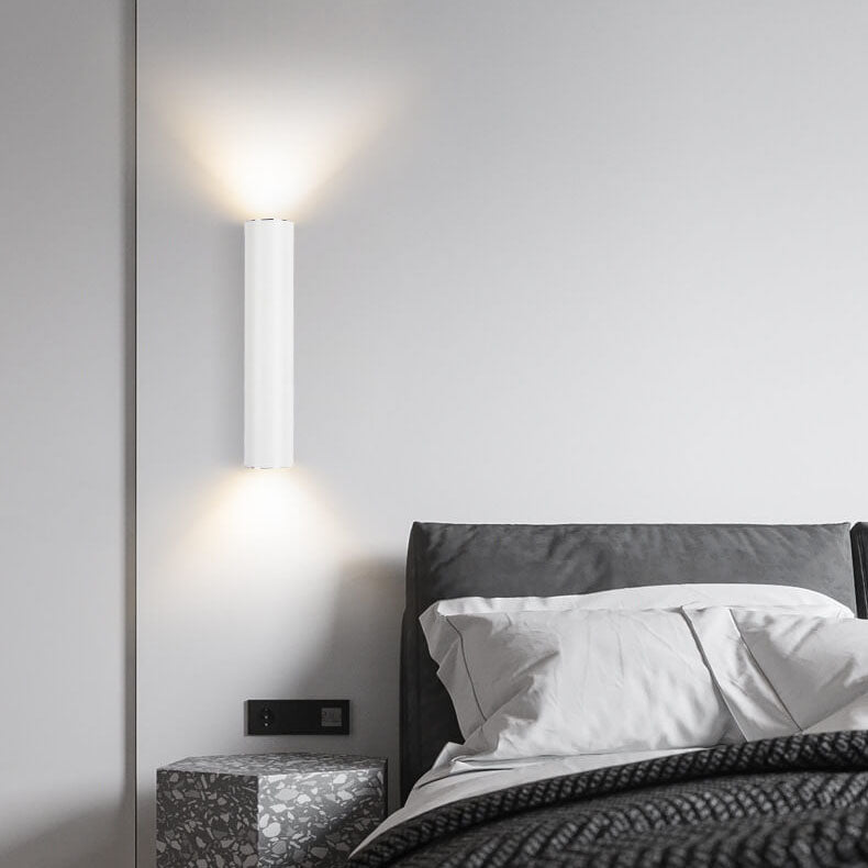 Modern Cylindrical LED 2-Light Wall Sconce Lasson Living