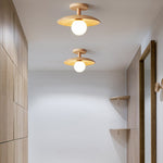 Nordic Wooden Dome Semi-Flush Ceiling Light | 1-Light Lasson Living