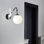 Vintage Glass Globe 1-Light Mermaid Wall Sconce Lasson Living