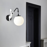 Vintage Glass Globe 1-Light Mermaid Wall Sconce Lasson Living