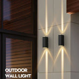 Modern Rectangular LED Outdoor Wall Sconce Light 1-light Ip65 Lasson Living