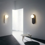 Nordic Minimalist Glass Globe Wall Sconce Light 1-light Lasson Living