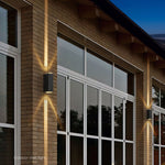 Modern Rectangular LED Outdoor Wall Sconce Light 1-light Ip65 Lasson Living