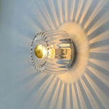 Modern Minimalist Glass Round Wall Sconce LED 1-Light Lasson Living