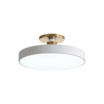 Modern Brass Round LED Ceiling Light 1-Light Lasson Living
