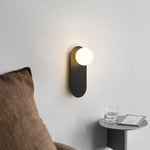 Nordic Minimalist Glass Globe Wall Sconce Light 1-light Lasson Living