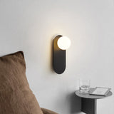 Nordic Minimalist Glass Globe Wall Sconce Light 1-light Lasson Living