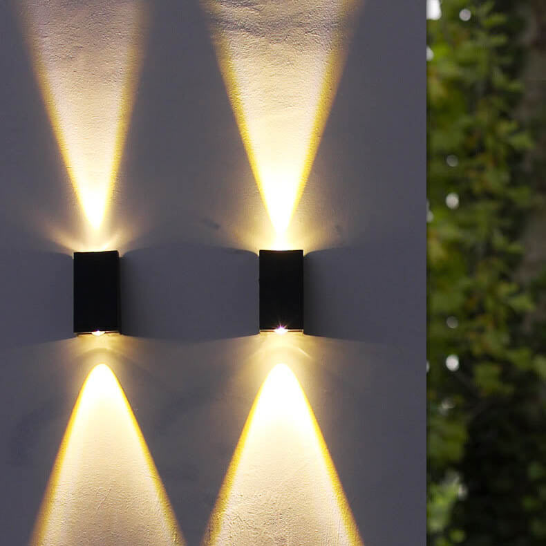 Modern Solar LED Up and Down Wall Light | 1-Light Lasson Living