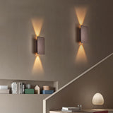 Nordic Minimalist Glass Rectangular LED Wall Sconce Light 2-light Lasson Living