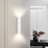 Modern Cylindrical LED 2-Light Wall Sconce Lasson Living