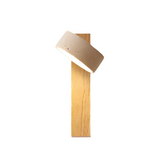 Wabi-sabi Travertine Wood LED Wall Sconce 1-Light Lasson Living
