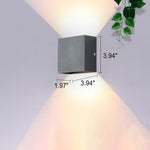Modern Square LED Wall Sconce 1-Light Lasson Living