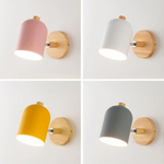 Scandinavian Wood Cylinder LED Wall Sconce 1-light Lasson Living