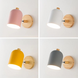 Scandinavian Wood Cylinder LED Wall Sconce 1-light Lasson Living