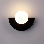 Modern Minimalist Glass Globe Wall Sconce LED 1-Light Lasson Living