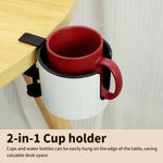 2-in-1 Desk Cup Holder With Headphone Hook And Adjustable Clamp - Image 5