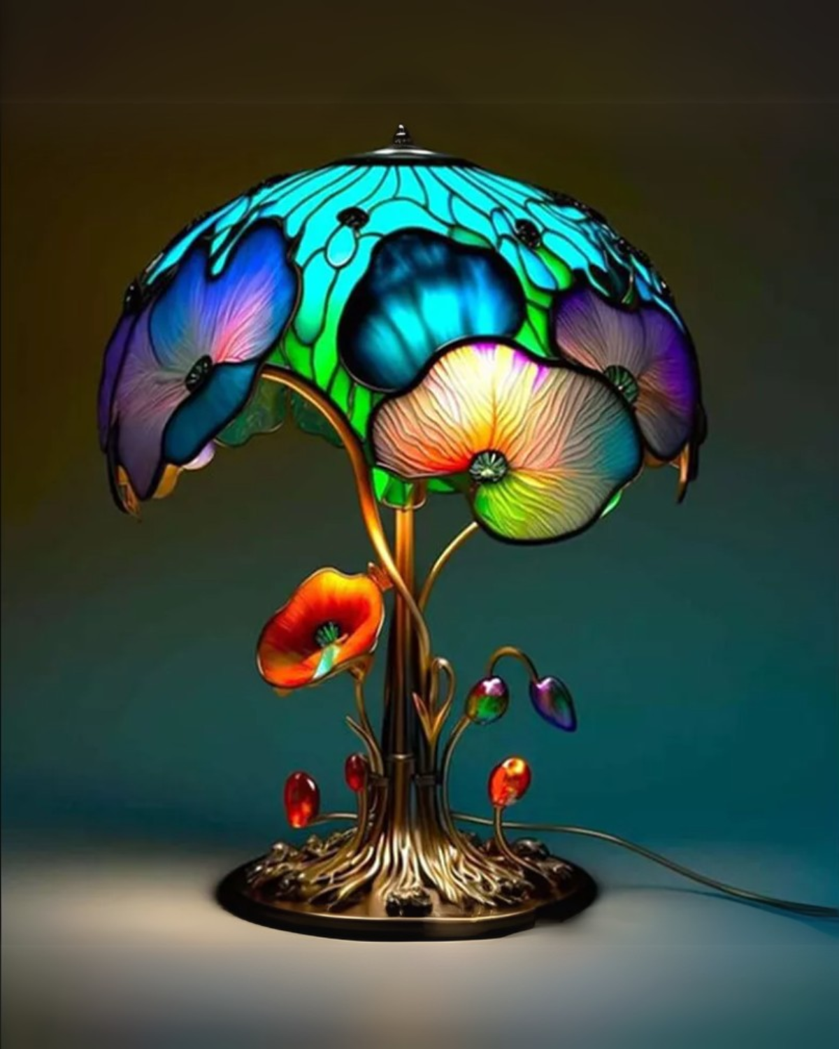 Vintage Mushroom Table Lamp LED 1-Light Lasson Living