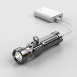 2000 Lumen Rechargeable Waterproof LED Flashlight With Rugged Body - Image 2