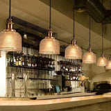 Vintage Textured Glass Pendant 1-Light Lasson Living
