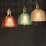Vintage Textured Glass Pendant 1-Light Lasson Living