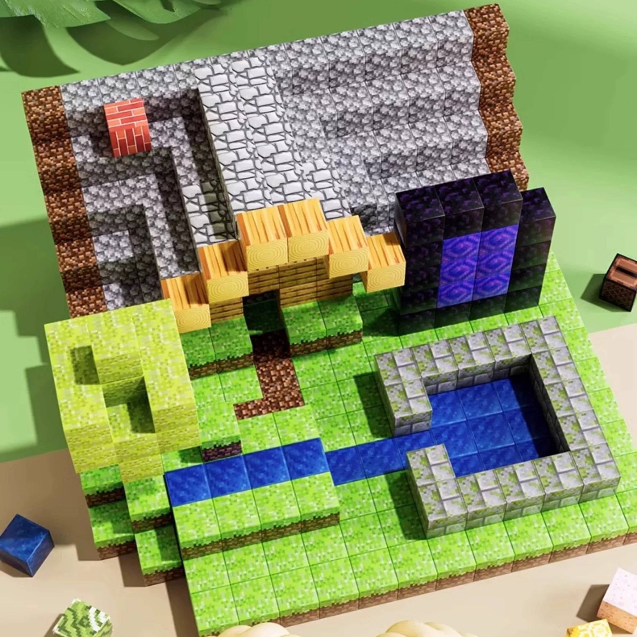 205pc Magnetic Building Blocks With Storage Box And Figurines - Image 5