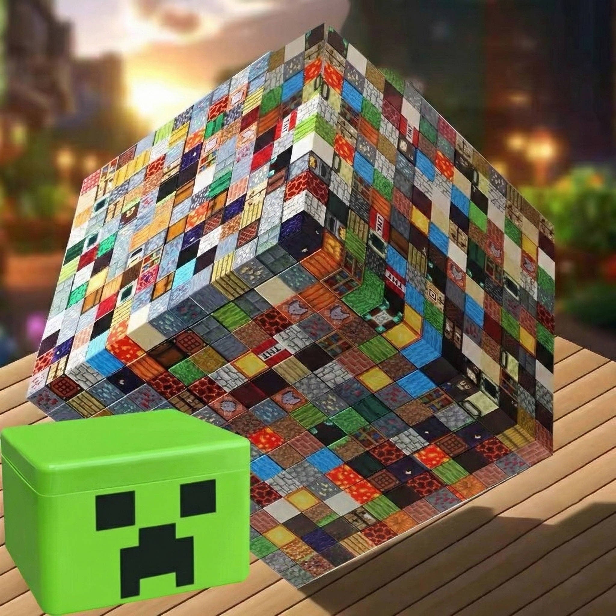 205pc Magnetic Building Blocks With Storage Box And Figurines - Image 6