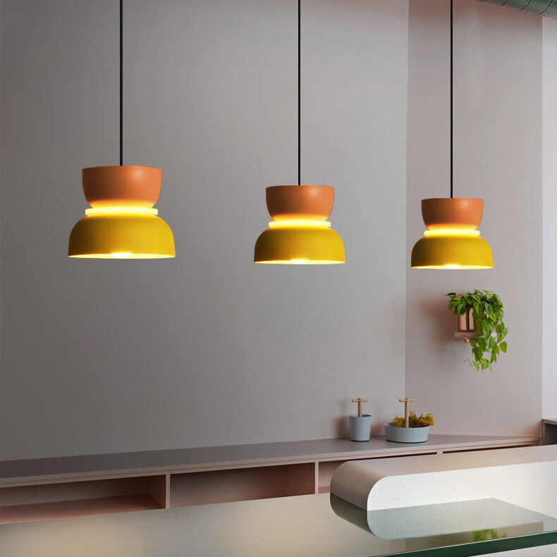 Nordic Zinc Alloy Dual-tone Dome Pendant Light LED 1-light Lasson Living