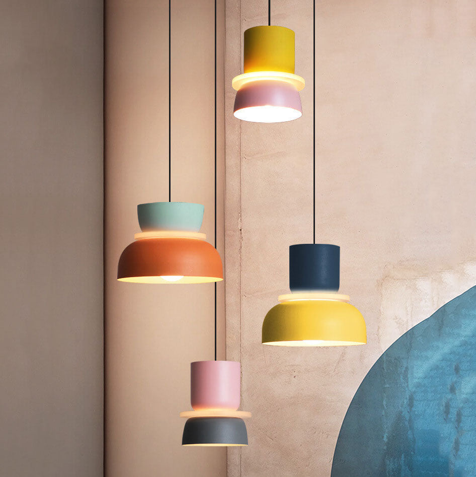 Nordic Zinc Alloy Dual-tone Dome Pendant Light LED 1-light Lasson Living