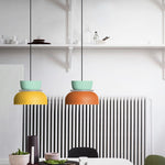 Nordic Zinc Alloy Dual-tone Dome Pendant Light LED 1-light Lasson Living
